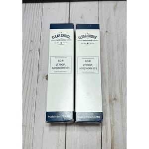 2 NEW ClearChoice CLCH106 Replacement LG LT700P FRIDGE Water Filters ADQ36006101